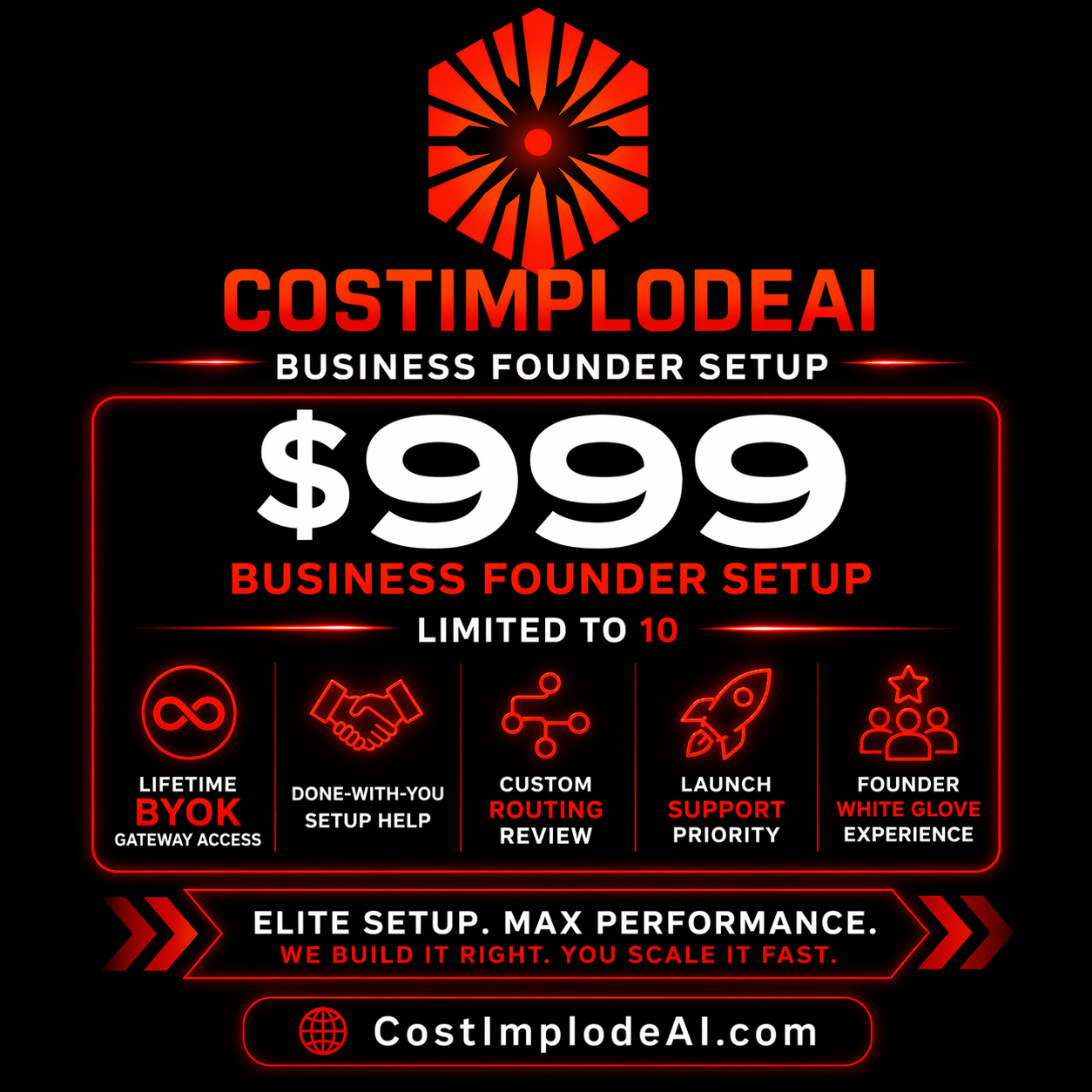 CostImplode $999 founder setup